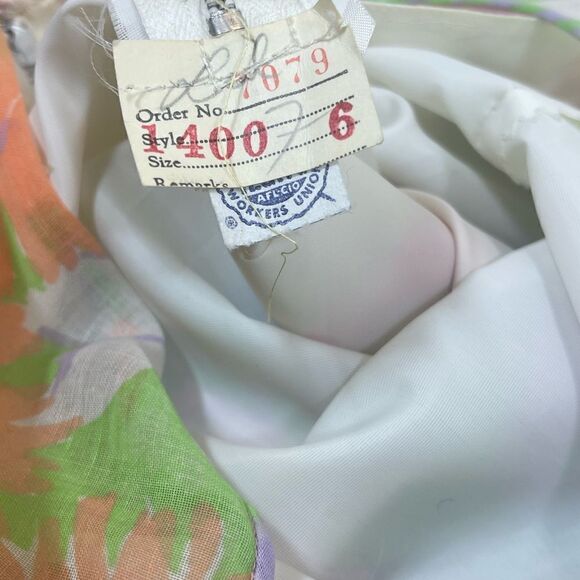 Vintage 60s Floral Handmade Dress - Picture 4 of 5